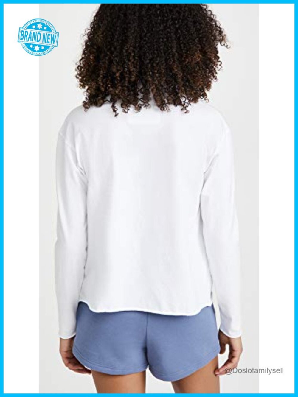 Women's Long Sleeve V-Neck Jersey Popover Top - Picture 2 of 5